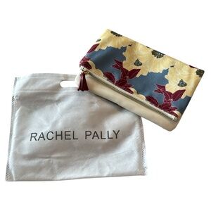 Rachel Pally Yellow and Cream Clutch with Abstract Design
